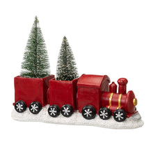 Load image into Gallery viewer, 12&quot;L Resin Train Table Décor with Lighted Decorated Trees
