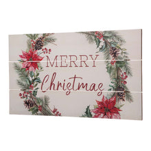 Load image into Gallery viewer, 24&quot;L Wooden &quot;Merry Christmas&quot; Hanging Wall Decor
