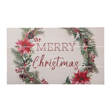 Load image into Gallery viewer, 24&quot;L Wooden &quot;Merry Christmas&quot; Hanging Wall Decor
