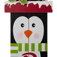 Load image into Gallery viewer, 42.00&quot;H Wooden Penguin Porch Sign - BRIGHT
