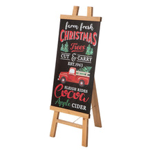 Load image into Gallery viewer, Double Sided Wooden Easel Porch Sign with One Changeable Sided Sign Board (Fall &amp; Christmas)
