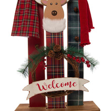 Load image into Gallery viewer, 34.80&quot;H Wooden Deer Family Welcome Porch Decor
