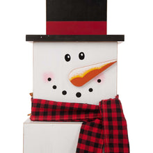 Load image into Gallery viewer, 36.22&quot;H Wooden Snowman Double-edage Box Porch Decor ( Christmas &amp; Fall）
