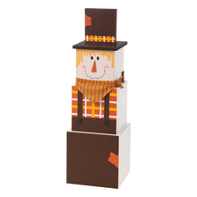 Load image into Gallery viewer, 36.22&quot;H Wooden Snowman Double-edage Box Porch Decor ( Christmas &amp; Fall）
