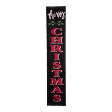 Load image into Gallery viewer, 42&quot;H Lighted Wooden Black &quot;Merry CHRISTMAS&quot; Porch Sign Board
