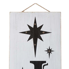 Load image into Gallery viewer, 42&quot;H Lighted Wooden Nativity &quot;JOY to the world&quot; Porch Sign Board
