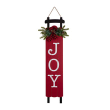 Load image into Gallery viewer, 40&quot;H Lighted Wooden Sleigh &quot;JOY&quot; Porch Sign Board
