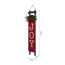 Load image into Gallery viewer, 40&quot;H Lighted Wooden Sleigh &quot;JOY&quot; Porch Sign Board
