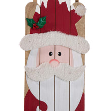 Load image into Gallery viewer, 42&quot;H Wooden Sleigh Santa Porch Sign Board
