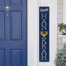 Load image into Gallery viewer, 42&quot;H &quot;Happy HANUKKAH&quot; Wooden Porch Sign Board
