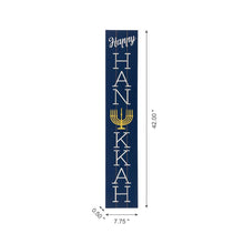 Load image into Gallery viewer, 42&quot;H &quot;Happy HANUKKAH&quot; Wooden Porch Sign Board
