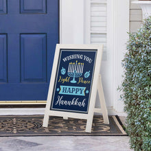 Load image into Gallery viewer, 24&quot;H Hanukkah Wooden Porch Sign or Standing Décor
