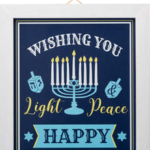 Load image into Gallery viewer, 24&quot;H Hanukkah Wooden Porch Sign or Standing Décor
