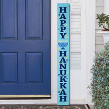 Load image into Gallery viewer, 60&quot;H &quot;HAPPY HANUKKAH&quot; Wooden Porch Sign Board
