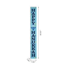 Load image into Gallery viewer, 60&quot;H &quot;HAPPY HANUKKAH&quot; Wooden Porch Sign Board
