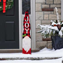 Load image into Gallery viewer, 42&quot;H Wooden Christmas Gnome &quot;JOY&quot; Porch Sign Board
