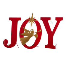 Load image into Gallery viewer, Metal &quot;JOY&quot; Angel Yard Stake or Wall Décor or Standing Decor, Set of 3
