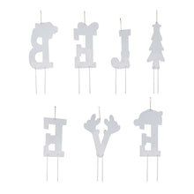 Load image into Gallery viewer, 23&quot;H Set of 7 &quot;BELIEVE&quot; Yard Stake or Wall Décor (2 Functions)
