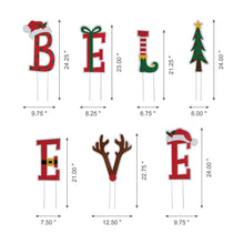 Load image into Gallery viewer, 23&quot;H Set of 7 &quot;BELIEVE&quot; Yard Stake or Wall Décor (2 Functions)
