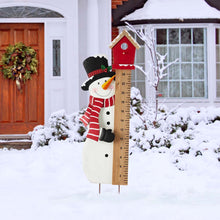 Load image into Gallery viewer, 40&quot;H Snowman Snow Gauge Yard Stake or Wall Décor (2 Functions)
