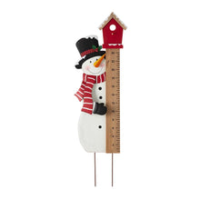 Load image into Gallery viewer, 40&quot;H Snowman Snow Gauge Yard Stake or Wall Décor (2 Functions)
