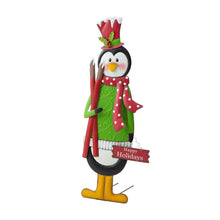 Load image into Gallery viewer, 36&quot;H Metal Penguin Yardstake or Standing Décor or Wall Décor (3 Functions)
