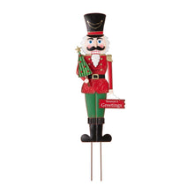 Load image into Gallery viewer, 36&quot;H Metal Nutcracker Yardstake or Standing Décor or Wall Décor (3 Functions)
