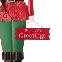 Load image into Gallery viewer, 36&quot;H Metal Nutcracker Yardstake or Standing Décor or Wall Décor (3 Functions)
