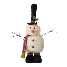 Load image into Gallery viewer, Telescoped Fabric Christmas Snowman Standing Décor
