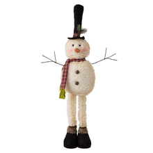 Load image into Gallery viewer, Telescoped Fabric Christmas Snowman Standing Décor
