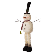 Load image into Gallery viewer, Telescoped Fabric Christmas Snowman Standing Décor
