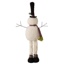 Load image into Gallery viewer, Telescoped Fabric Christmas Snowman Standing Décor
