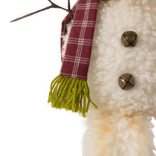 Load image into Gallery viewer, 28&quot;H Fabric Christmas Snowman Shelf Sitter with Dangling Legs
