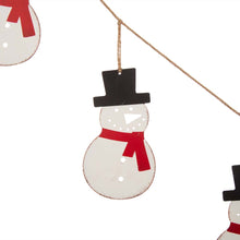 Load image into Gallery viewer, 72&quot;L Metal Christmas Snowman Garland
