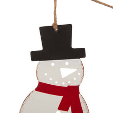 Load image into Gallery viewer, 72&quot;L Metal Christmas Snowman Garland
