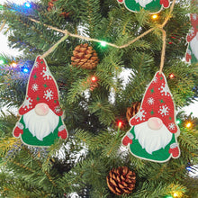 Load image into Gallery viewer, 72&quot;L Metal Christmas Gnome Garland
