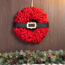 Load image into Gallery viewer, 18&quot;D Christmas Red With Belt Fabric Wreath
