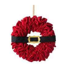 Load image into Gallery viewer, 18&quot;D Christmas Red With Belt Fabric Wreath
