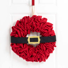 Load image into Gallery viewer, 18&quot;D Christmas Red With Belt Fabric Wreath
