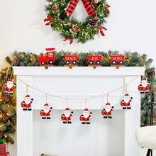 Load image into Gallery viewer, 2 pk 72&quot;L Metal Christmas Santa Garland
