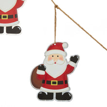 Load image into Gallery viewer, 2 pk 72&quot;L Metal Christmas Santa Garland
