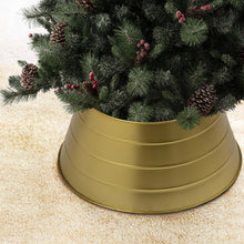 Load image into Gallery viewer, 22&quot;D Painted Gold Metal Tree Collar
