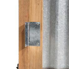 Load image into Gallery viewer, 26&quot;L Galvanized Corrugated Metal &amp; Wooden Christmas Tree Collar
