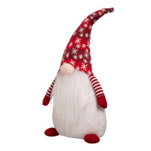 Load image into Gallery viewer, 24&quot;H Fabric Christmas Gnome Standing Décor
