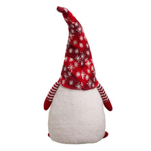 Load image into Gallery viewer, 24&quot;H Fabric Christmas Gnome Standing Décor
