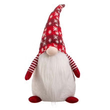 Load image into Gallery viewer, 24&quot;H Fabric Christmas Gnome Standing Décor
