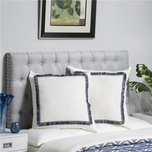 Load image into Gallery viewer, 2 Pack Indigo Dream Cotton Euro Sham Cover
