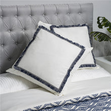 Load image into Gallery viewer, 2 Pack Indigo Dream Cotton Euro Sham Cover
