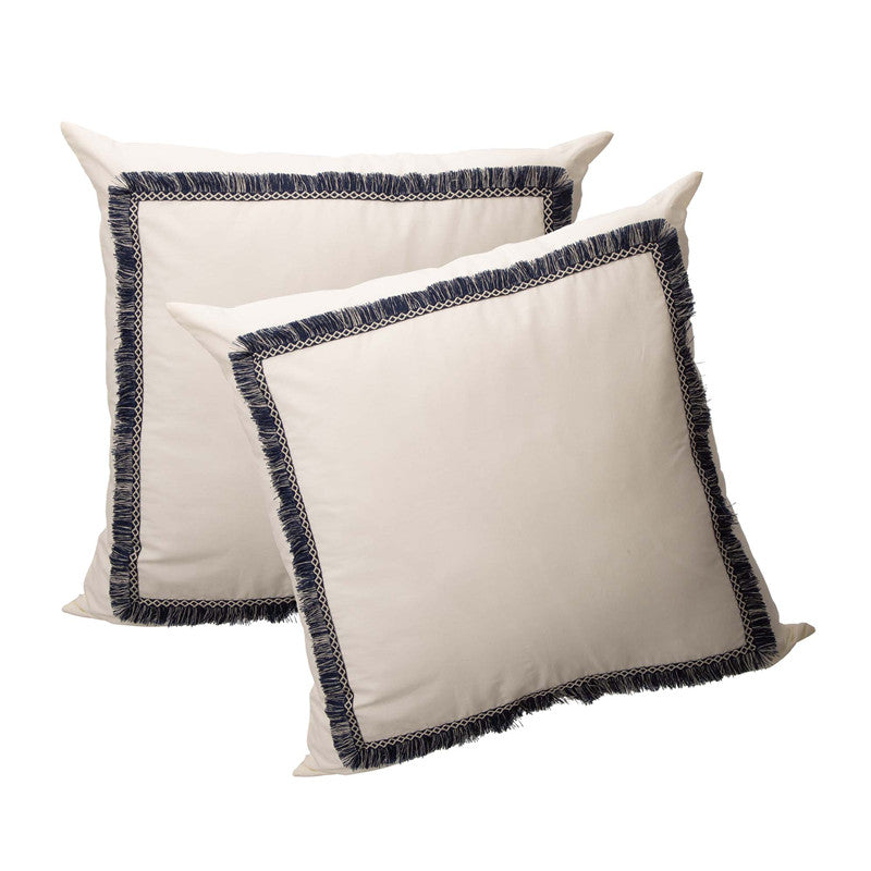 2 Pack Indigo Dream Cotton Euro Sham Cover