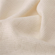 Load image into Gallery viewer, White Geometry Cotton Woven Throw
